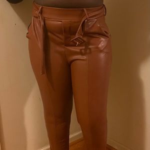 Fashionova brown Leather Pants